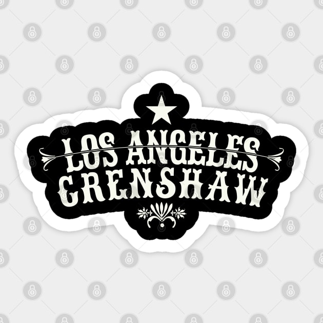 Los Angeles Crenshaw - Crenshaw LA - L.A. Crenshaw Logo Sticker by Boogosh